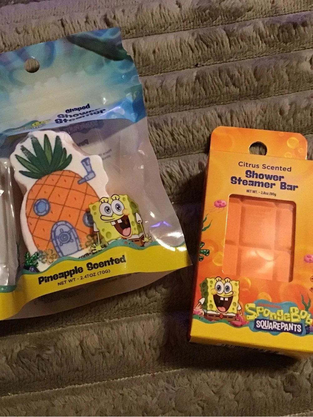 SpongeBob SquarePants Pineapple & Citrus Scented Shower Steamers - Yellow/Orange